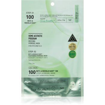 VT Cosmetics Cica Reti-A Reedle Shot 100 2Step Hydrogel Mask mască intensă cu hidrogel pentru netezirea pielii si inchiderea porilor - imagine 2